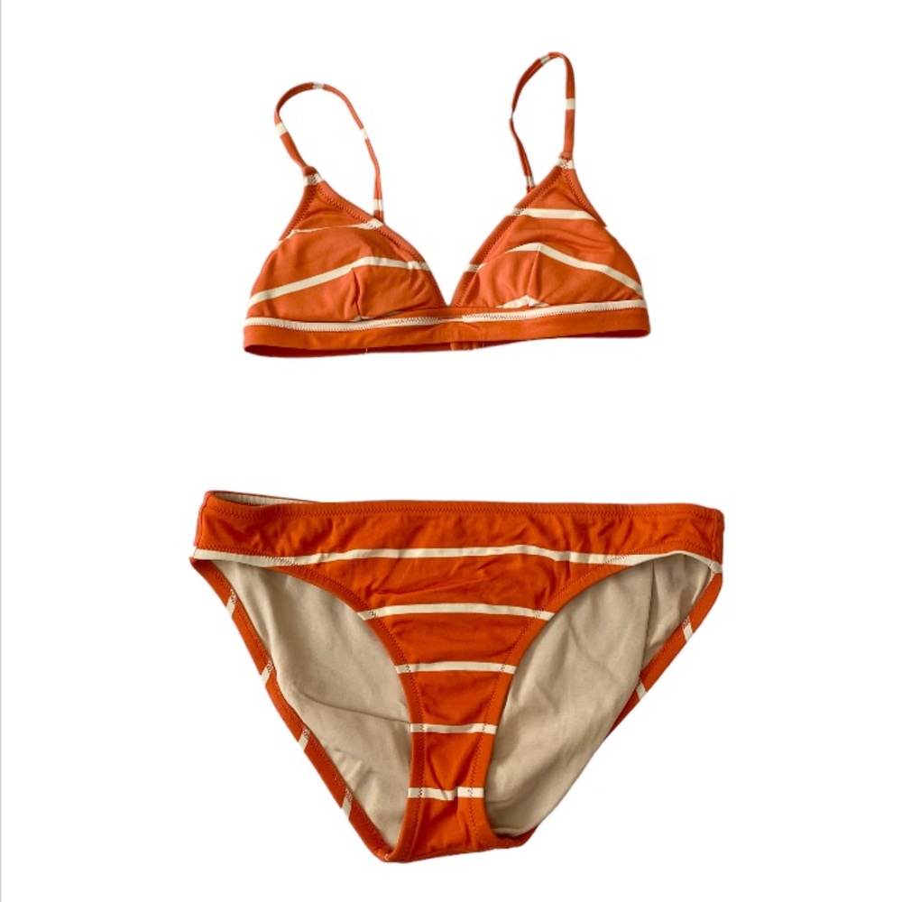 J. Crew Striped Bikini Bathing Suit